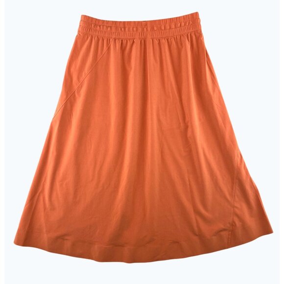 Athleta Womens Arrival Skirt Orange Knee-Length W/ Pockets Size 10 Lightweight - Picture 5 of 16